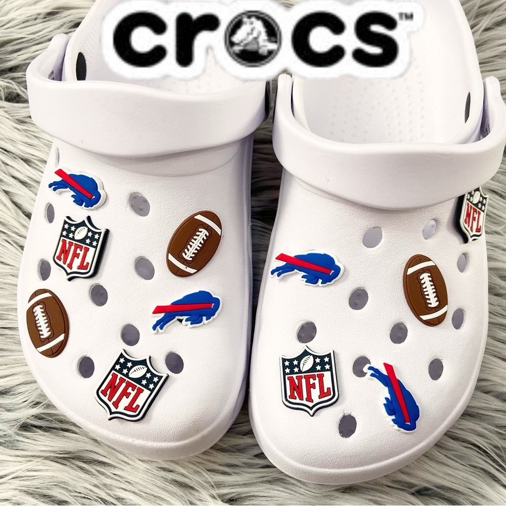 11 piece Buffalo bills croc charm Jibbitz set